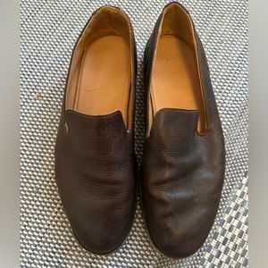 Tecovas Men’s Monterrey Bison Leather Slip-ons